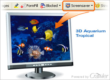 Crawler 3D Tropical Aquarium Screensaver Screenshot
