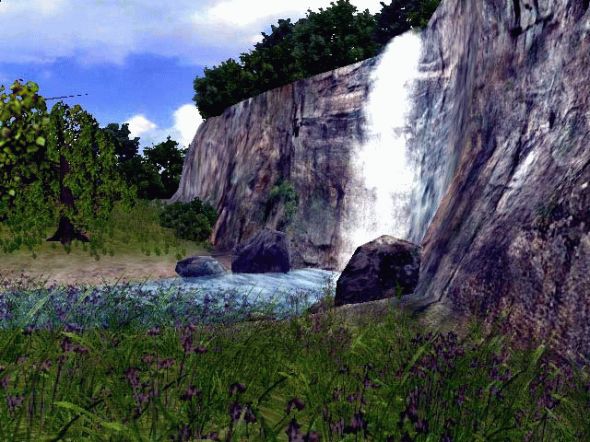 3D Living Waterfall Screensaver Screenshot