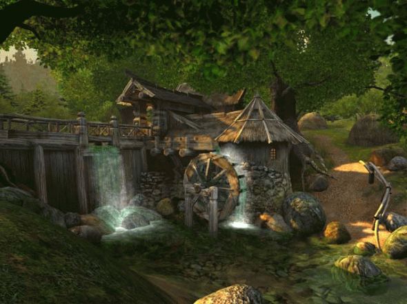 Watermill 3D Screensaver Screenshot