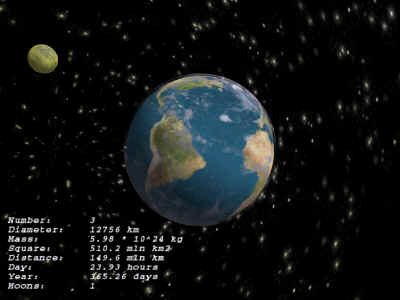Earth 3D ScreenSaver Screenshot
