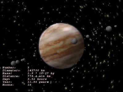 Jupiter 3D ScreenSaver Screenshot