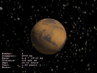 Mars 3D ScreenSaver Screenshot