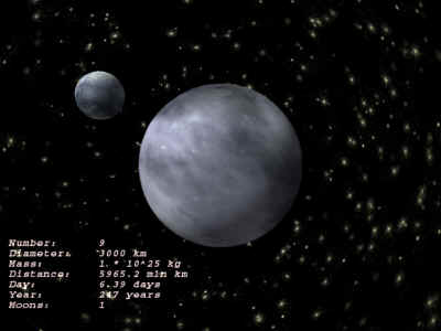 Pluto 3D ScreenSaver Screenshot