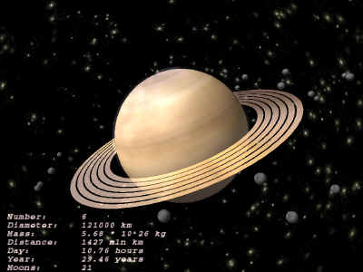 Saturn 3D ScreenSaver Screenshot