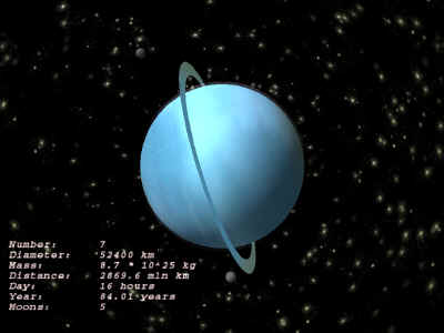 Uranus 3D ScreenSaver Screenshot