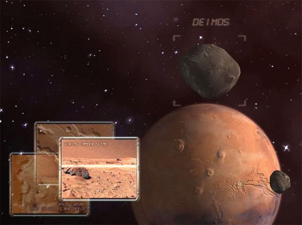 Mars 3D Space Survey Screensaver Screenshot