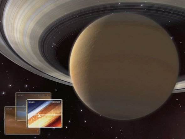 Saturn 3D Space Survey Screensaver Screenshot
