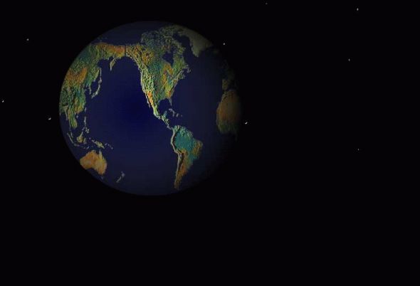 3D Earth ScreenSaver Screenshot