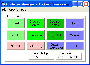 Customer Manager Buddy Screenshot