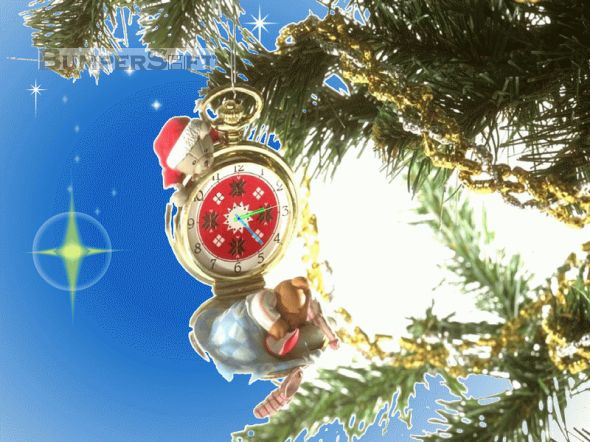 Christmas Tree Clock ScreenSaver Screenshot