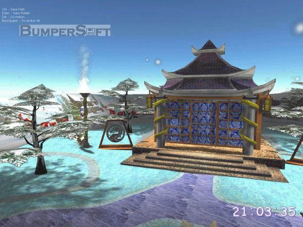 3D Christmas Lake ScreenSaver Screenshot