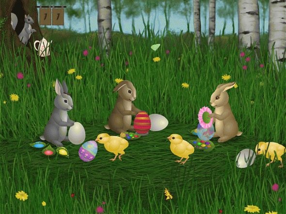 Easter Bunnies Screensaver Screenshot