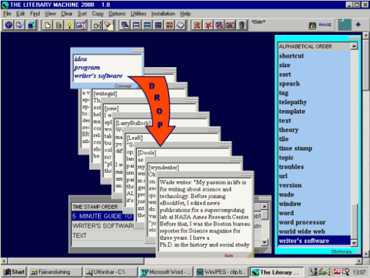The Literary Machine 2000 Screenshot