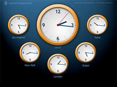 World Clock ScreenSaver Screenshot