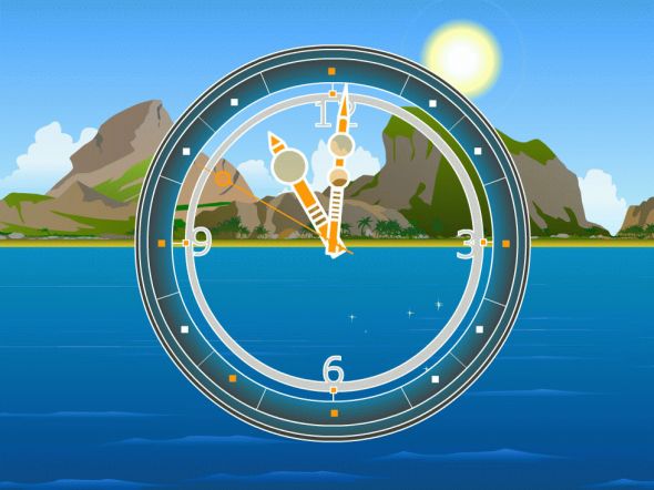 7art Safari Clock ScreenSaver Screenshot
