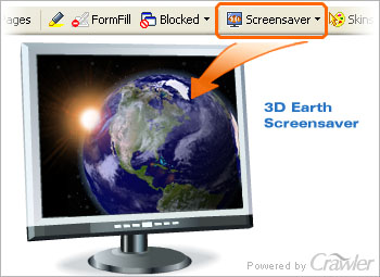 Crawler 3D Earth Screensaver Screenshot
