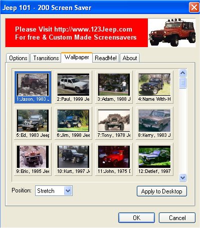 Jeep 101 - 200 Screensaver Screenshot