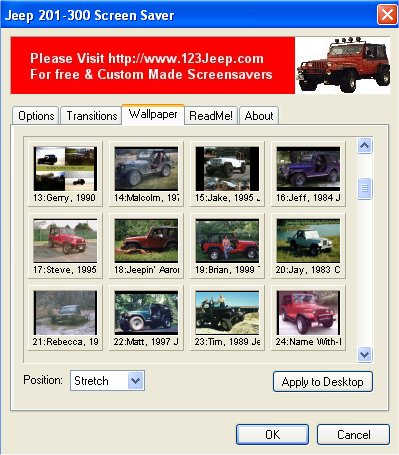 Jeep 201 - 300 Screensaver Screenshot