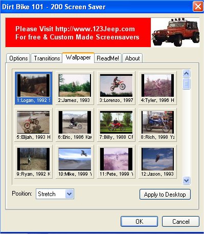 Dirt Bike 101 - 200 Screensaver Screenshot