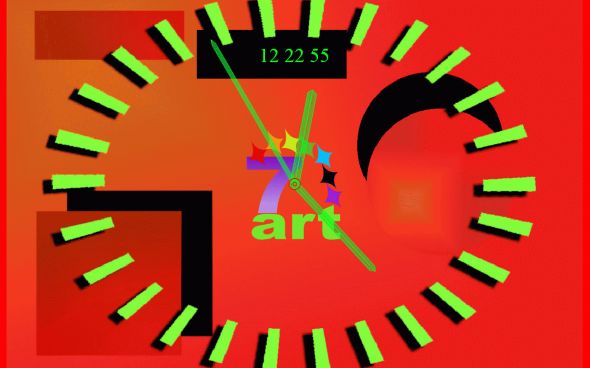 7art Pifagor Clock ScreenSaver Screenshot