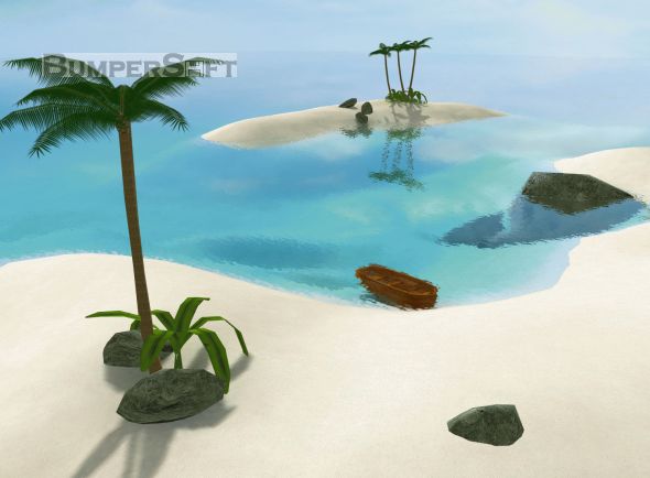 Secret Island 3D ScreenSaver Screenshot