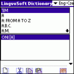 LingvoSoft Dictionary English <-> Czech for Palm OS 3.1.76
