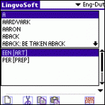 LingvoSoft Dictionary English <-> Dutch for Palm OS 3.2.87