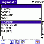 LingvoSoft Dictionary English <-> German for Palm OS 3.2.87