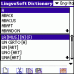 LingvoSoft Dictionary English <-> Italian for Palm OS 3.2.90