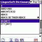 LingvoSoft Dictionary English <-> Swedish for Palm OS 3.2.92