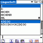 LingvoSoft Dictionary German <-> Czech for Palm OS 3.2.85