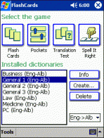 LingvoSoft FlashCards English <-> Albanian for Pocket PC 1.3.14