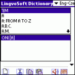 LingvoSoft Talking Dictionary English <-> Czech for Palm OS 3.2.85