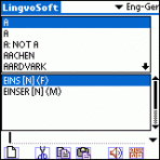 LingvoSoft Talking Dictionary English <-> German for Palm OS 3.2.85