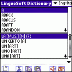 LingvoSoft Talking Dictionary English <-> Italian for Palm OS 3.2.90