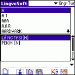 LingvoSoft Talking Dictionary English <-> Turkish for Palm OS 3.2.92