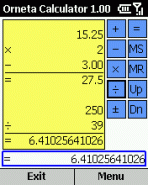 Orneta Calculator for Smartphone 2002 1.0.2