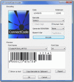 ConnectCode Barcode Font 7.5