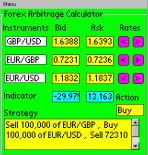 Forex Arbitrage Calculator for PDA 1.0