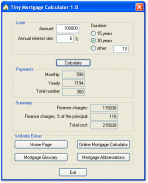 Tiny Mortgage Calculator 1.0