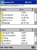 Orneta FTP for Pocket PC 2003 1.0.3
