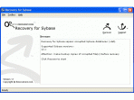 Recovery for Sybase 1.1.0937
