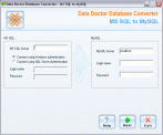 Data Doctor Database Converter - MS SQL to MySQL 2.0.1.5