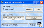 Easy MP3 Alarm Clock 1.0