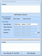 Find Files By Date Software 7.0