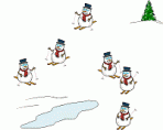 Frosty Goes Skiing Screen Saver 2.3