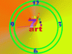 7art Orange Clock ScreenSaver 1.1
