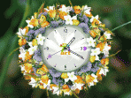 7art White Flower Clock ScreenSaver 1.1